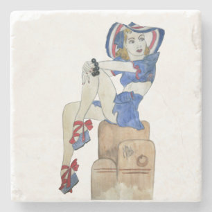 Dessous-de-verre En Pierre Fille de voile
