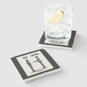 Dessous-de-verre En Pierre Fils Et Père (Côté)