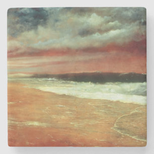 Dessous-de-verre En Pierre Fin de l'après-midi au bord de la mer - Joaquín Cl