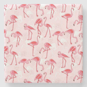Dessous-de-verre En Pierre Flamant rose