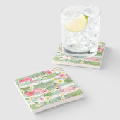 Dessous-de-verre En Pierre Flamants roses Et Grèves (Côté)