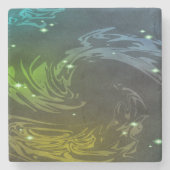 Dessous-de-verre En Pierre Flèches Abstraites (Devant)