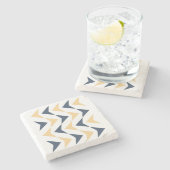 Dessous-de-verre En Pierre Flèches Jacquard (Côté)