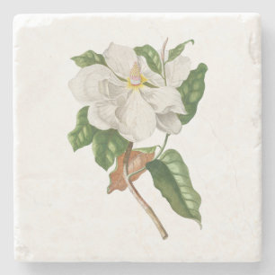 Dessous-de-verre En Pierre Fleur : A004 Magnolia -