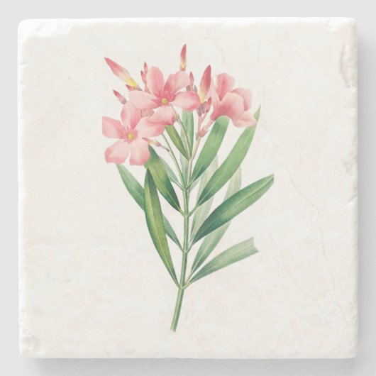 Dessous-de-verre En Pierre Fleur : A005 Oleander - (Devant)