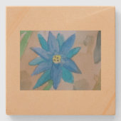 Dessous-de-verre En Pierre Fleur bleue (Devant)