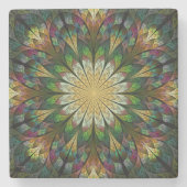 Dessous-de-verre En Pierre Fleur courbée (Devant)