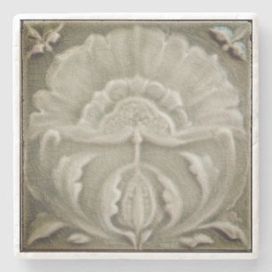 Dessous-de-verre En Pierre Fleur de finition de cracket Art nouveau