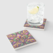 Dessous-de-verre En Pierre fleur de lis (Côté)