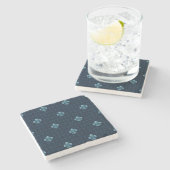 Dessous-de-verre En Pierre Fleur De Lis Pattern (Côté)