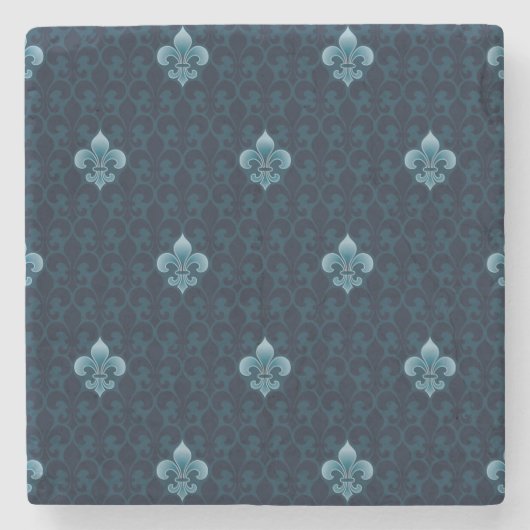 Dessous-de-verre En Pierre Fleur De Lis Pattern (Devant)