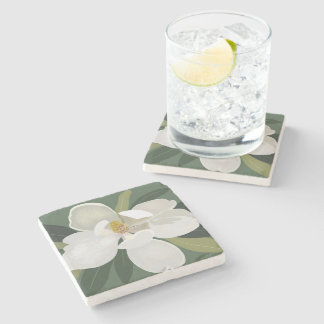 Dessous-de-verre En Pierre Fleur de Magnolia