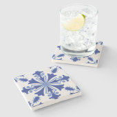 Dessous-de-verre En Pierre Fleur d'organisation (Côté)