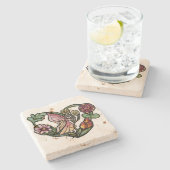 Dessous-de-verre En Pierre Fleur Fée Jardin Fées (Côté)