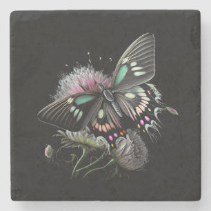 Dessous-de-verre En Pierre fleur-papillon