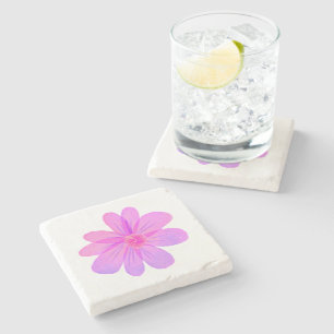 Dessous-de-verre En Pierre Fleurs aquarelle