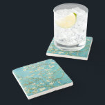 Dessous-de-verre En Pierre Fleurs d'amandes | Vincent van Gogh<br><div class="desc">Almond Blossoms (1890) de l'artiste néerlandais Vincent van Gogh (1853-1890). Le tableau de Van Gogh's Almond Blossoms présente des fleurs blanches délicates dressées contre un ciel turquoise vibrant, symbolisant une nouvelle vie et un renouveau. Inspiré de l'art japonais, les branches élégantes et les lignes fluides créent un sentiment de sérénité...</div>