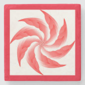 DESSOUS-DE-VERRE EN PIERRE FLEURS DE PINWHEEL (Devant)