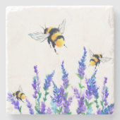 Dessous-de-verre En Pierre Fleurs de printemps et Dessous de verre de pierre  (Devant)