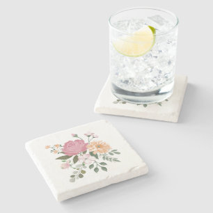 Dessous-de-verre En Pierre Fleurs d'eau