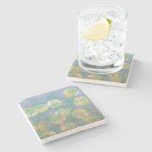 Dessous-de-verre En Pierre Floral I (Côté)