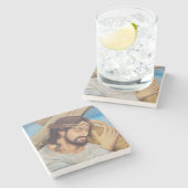 Dessous-de-verre En Pierre Foi chrétienne Jésus Christ (Côté)