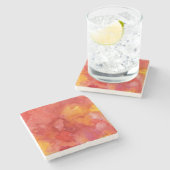 Dessous-de-verre En Pierre Fond de peinture d'aquarelle (Côté)