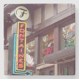 Dessous-de-verre En Pierre Fontaines, pierre de marbre des montagnes de la