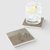 Dessous-de-verre En Pierre Forage Mars Curiosity Red Martian Paysage (Côté)