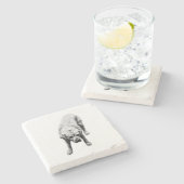 Dessous-de-verre En Pierre Force positionnée (Côté)