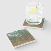 Dessous-de-verre En Pierre Forêt d'automne (Côté)