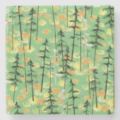 Dessous-de-verre En Pierre Forêt d'automne : Beauté naturelle incomparable (Devant)