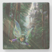 Dessous-de-verre En Pierre Forêt du château de fées (Devant)