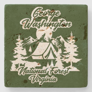 Dessous-de-verre En Pierre Forêt nationale de George Washington