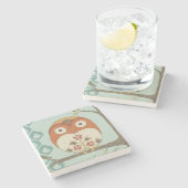 Dessous-de-verre En Pierre Forêt Whimsy I (Côté)