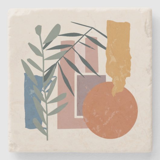 Dessous-de-verre En Pierre Formes Et Étapes patinées (Devant)