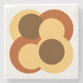 Dessous-de-verre En Pierre Formes géométriques Abstraites (Devant)