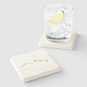 Dessous-de-verre En Pierre Formule moléculaire de l'isothiocyanate de Wasabi