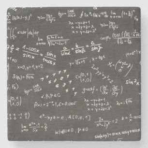 Dessous-de-verre En Pierre Formules Mathématiques Et Numéros