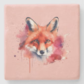 Dessous-de-verre En Pierre Fox Stone Coaster (Devant)