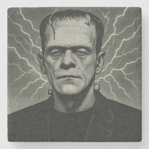 Dessous-de-verre En Pierre Frankenstein Electricity Art