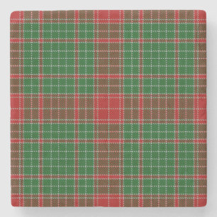 Dessous-de-verre En Pierre Fraser of Castle Leathers Tartan