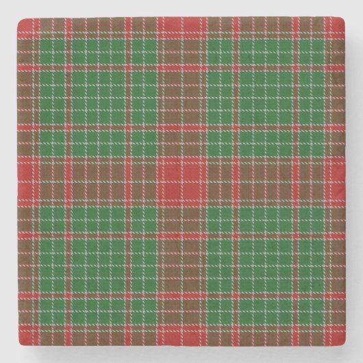 Dessous-de-verre En Pierre Fraser of Castle Leathers Tartan (Devant)