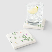 Dessous-de-verre En Pierre Freeride Skieurs alpins Ski Noël (Côté)