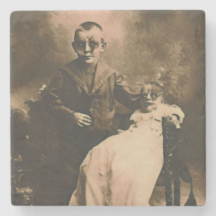 Dessous-de-verre En Pierre Frères zombies