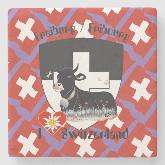 Dessous-de-verre En Pierre Fribourg - Fribourg - Suisse - Assistant suisse (Devant)