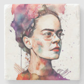 Dessous-de-verre En Pierre Frida Portrait (Devant)