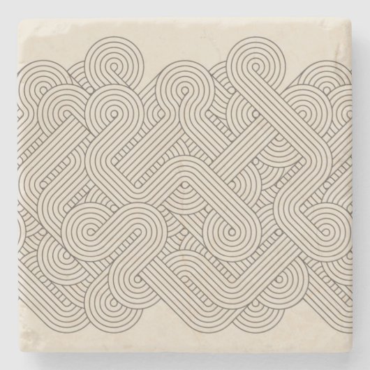 Dessous-de-verre En Pierre Frontière abstraite (Devant)