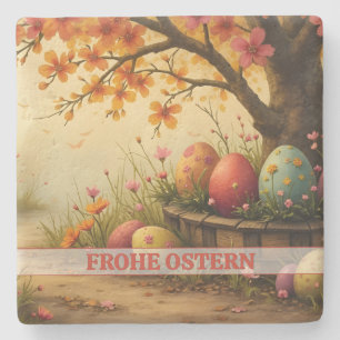 Dessous-de-verre En Pierre Frühlingsblütenzauber mit Ostéréierpracht