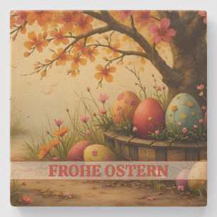 Dessous-de-verre En Pierre Frühlingsblütenzauber mit Ostéréierpracht